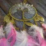 Handmade Indian Stone Chips Dreamcatcher, Scandinavian Decor, Wall Hanging Car Home Decor, Wind Chimes Modern Art, Handcrafted Crystal Gifts