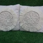 Set of 2 macrame cushion cover, bohemian cushion cover