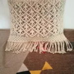 Set of 2 Macrame boho Cushion Cover, Knitted Cushion Cover - Image 3