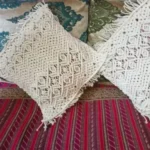 Set of 2 macrame pillow cover, bohemian cushion cover - Image 3
