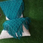 Set of 2 boho macrame cushion cover, handmade cushion cover - Image 2