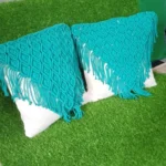 Set of 2 boho macrame cushion cover, handmade cushion cover