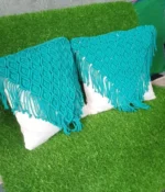 Set of 2 boho macrame cushion cover, handmade cushion cover