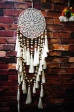 Macrame Dreamcatcher Wall Hanging: Handmade Boho Home Decor - Image 2