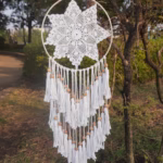 Crochet Dreamcatcher Wall Hanging: Boho Tassel Decor